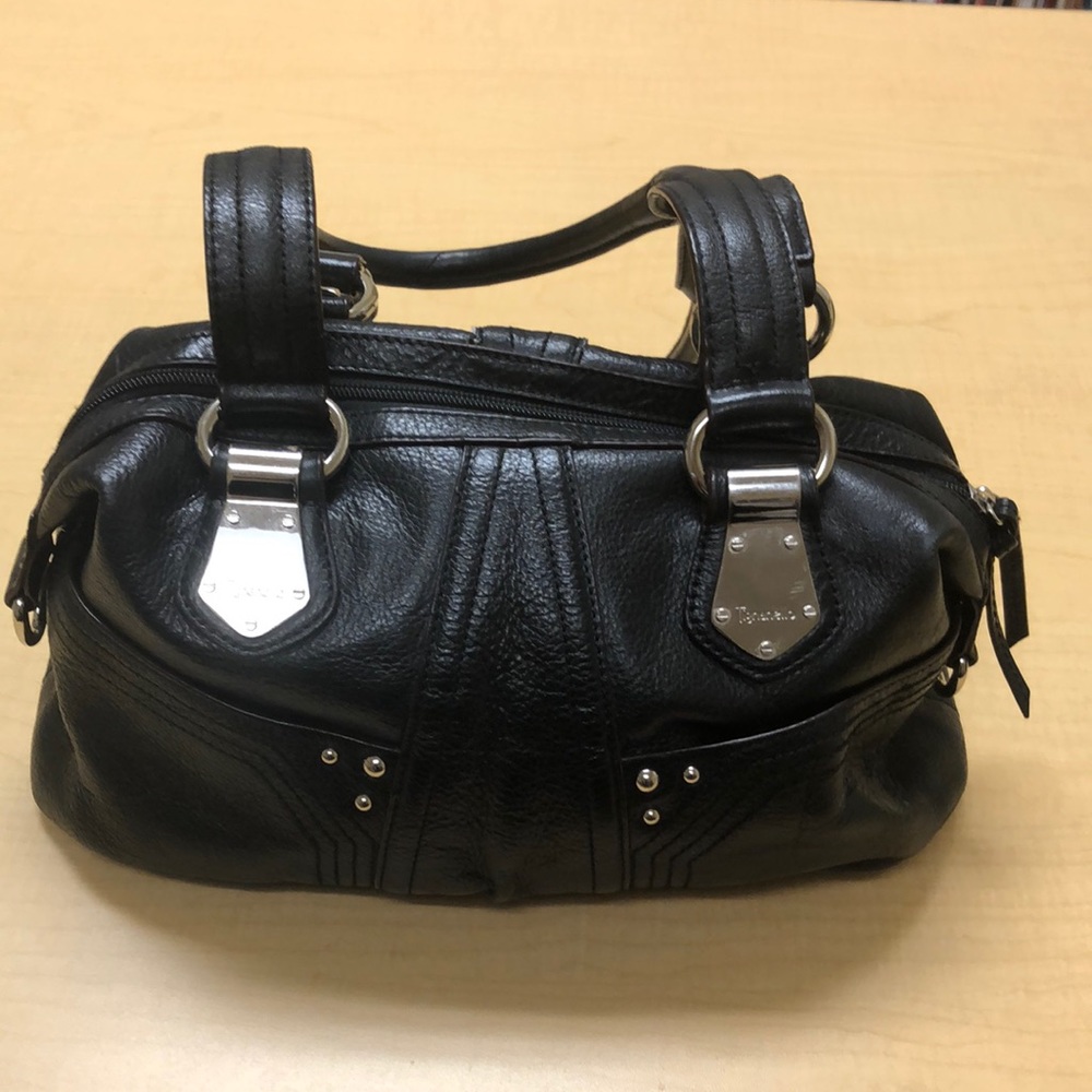 Tignanello black leather purse